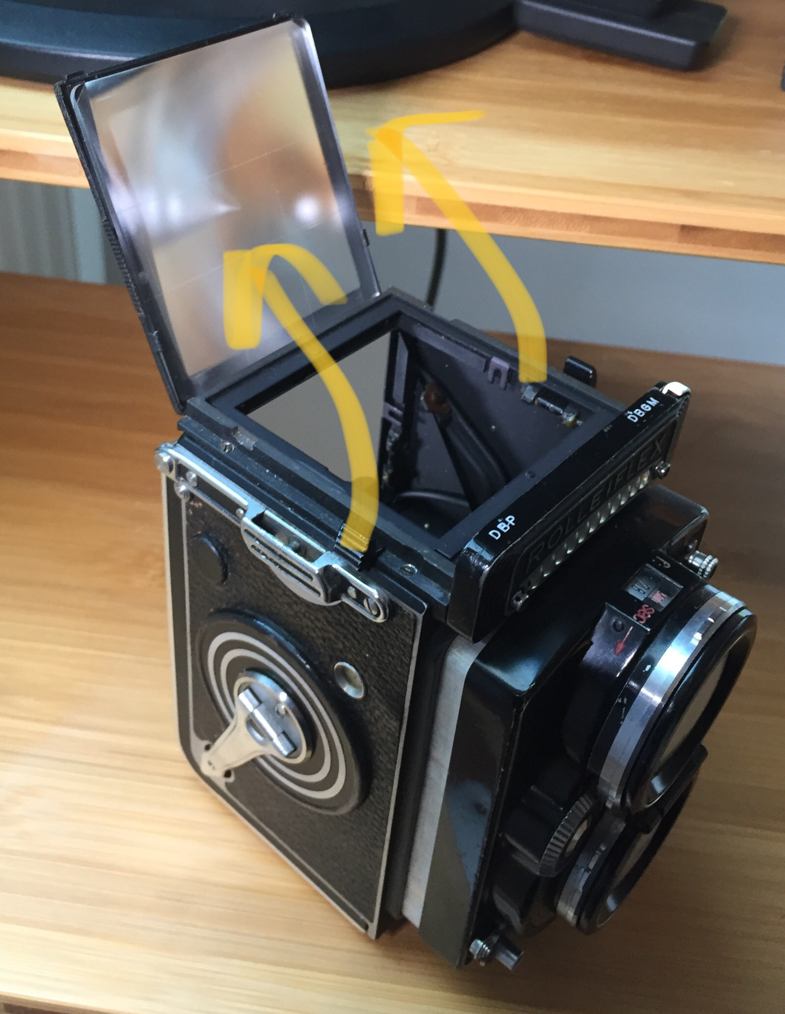 Maxwell Focusing Screen for Rolleiflex TLR v original screen